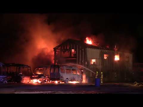 FIRE NEAR UPPER BEEDING CEMENT WORKS 1
