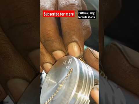 piston ring formula Oil ring setting M or W #engineering #bikelover #engine #bikeengine #tricks