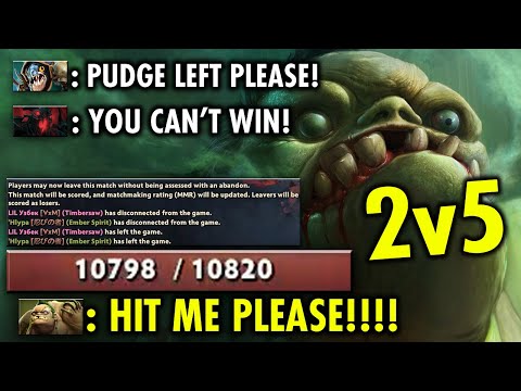 I'M NOT JOKING VALVE!! THIS Pudge is a real monster 2vs5 Impossible Mission!!