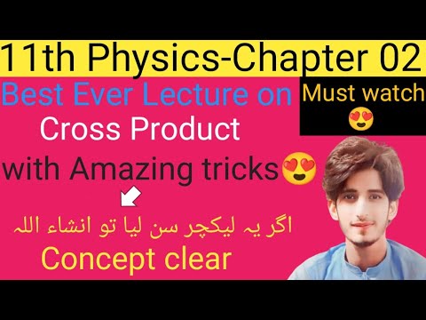 , title : 'Cross product and it's important properties | 11th physics Chapter 02 | physics academy |Zahid Imran'