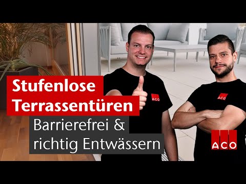 Stufenlose Terrassentüren - Barrierefrei & richtig entwässern