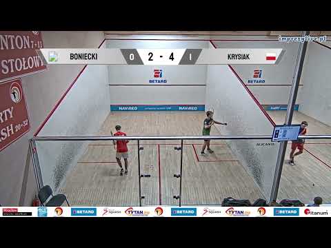 Aleksander Boniecki - Karol Krysiak  BETARD Indywidualne Mistrzostwa Polski Junior w Squasha 2023
