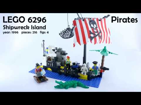 Lego RETRO SET - Pirates - Shipwreck Island - 6296 (speed build)