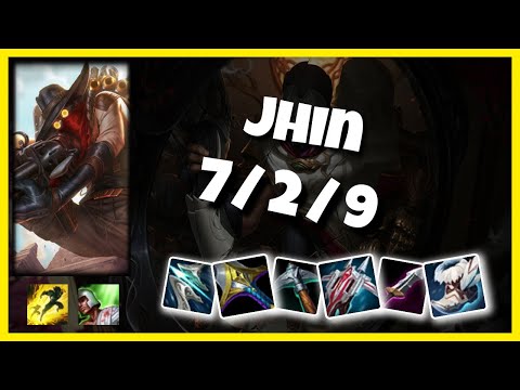 Jhin 11.4 Gameplay Challenger Replay Bot Lane - S11 (7/2/9) - EU