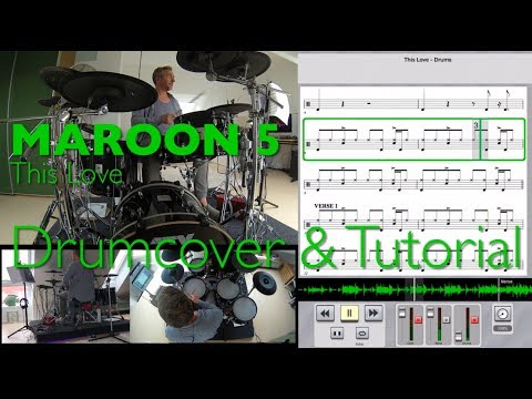 Thumbnail for Maroon5-This love Pearl Mimic pro Drumcover & How to play tutorial with crammit