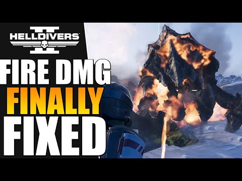 Helldivers 2 - DOT Bug Fixed & Fire Damage Is Crazy Again (Helldive Difficulty)