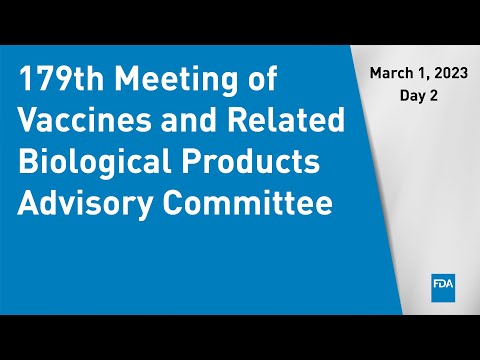 179th Meeting of Vaccines and Related Biological Products Advisory Committee