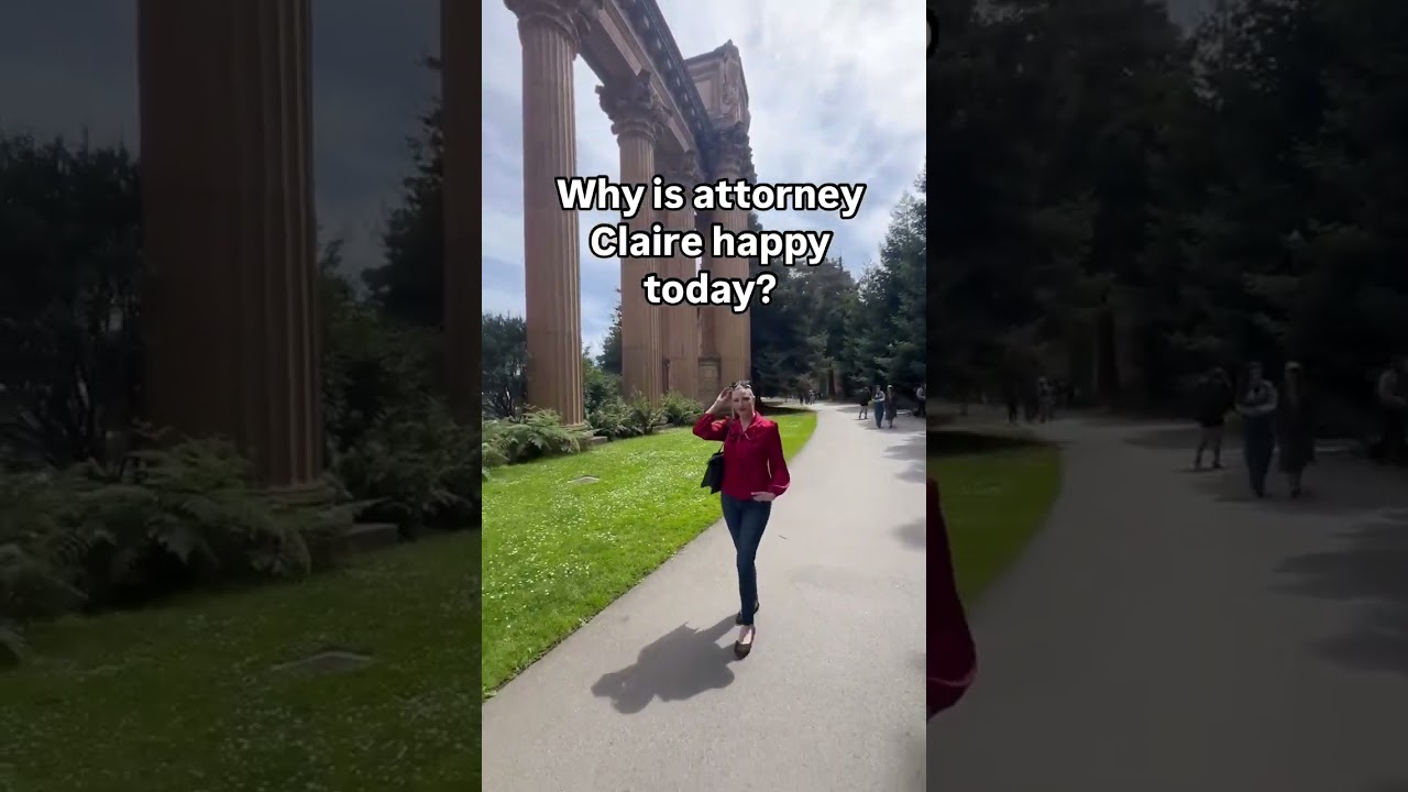 Why is Attorney Claire smiling today?😏#mclellanlawgroup#californialaw #legalassistance#employmentlaw