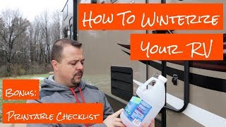 RV Winterizing Tips with Compressed Air and Antifreeze