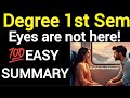 THE EYES ARE NOT HERE BY RUSKIN BOND SUMMARY DEGREE 1ST SEMESTER ENGLISH 1stsemester 1stsem