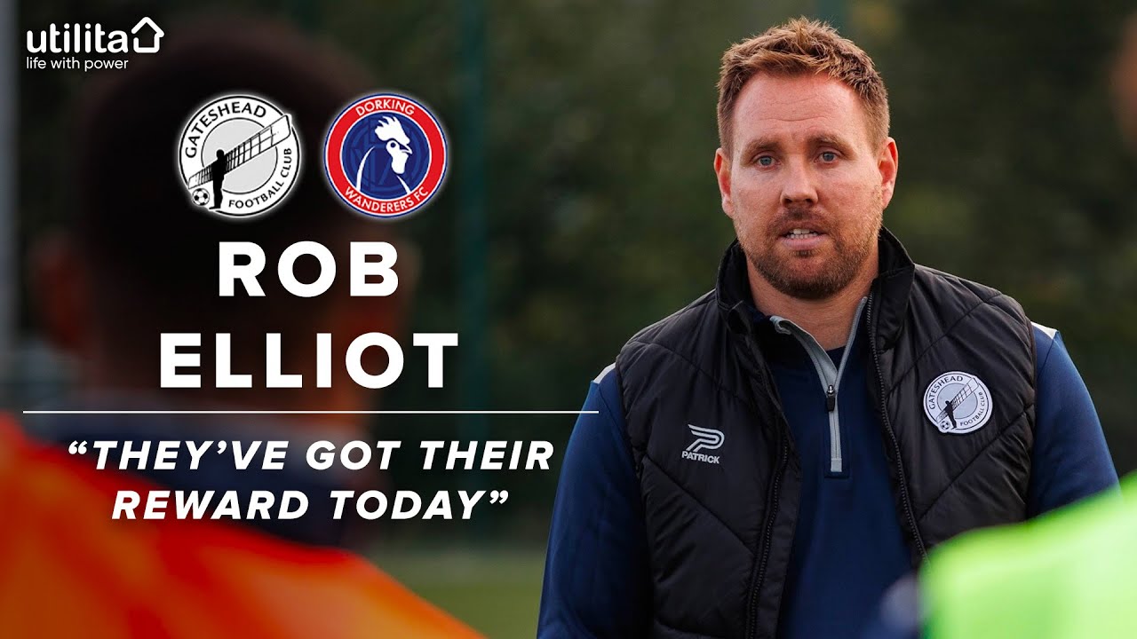💬 “They got their reward” | Rob Elliot on six-goal Dorking win | POST-MATCH