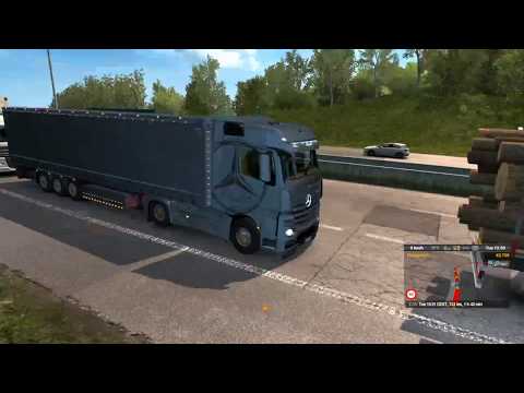 Euro Truck Simulator 2 ProMods #16 Mercedes New Actros - Krone Profi Liner - Bonn (D) to Antwerp (B)