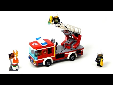 LEGO City 60107 pas cher, Le camion de pompiers avec échelle