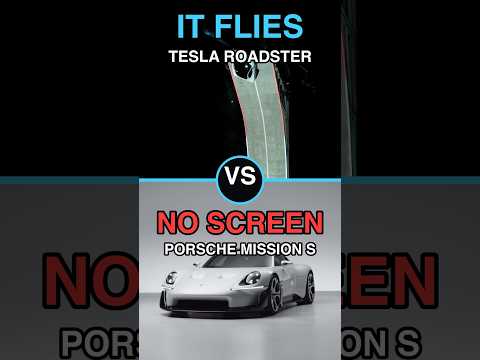 Thumbnail for Tesla Roadster vs Porsche Mission S by Porsche Mission S