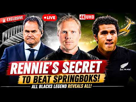 🚨 All Blacks Legend Reveals Rennie's Secret Before Springboks!#AllBlacks #Springboks #RugbyNews