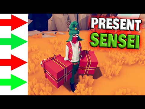 Present Elf Sensei vs Every Faction- TABS Unit Creator Update Gameplay