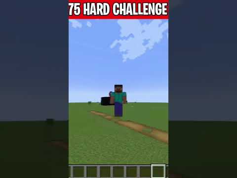 75 HArd ChaLLenGe in MineCraft #funny #gaming #75hardchallenge