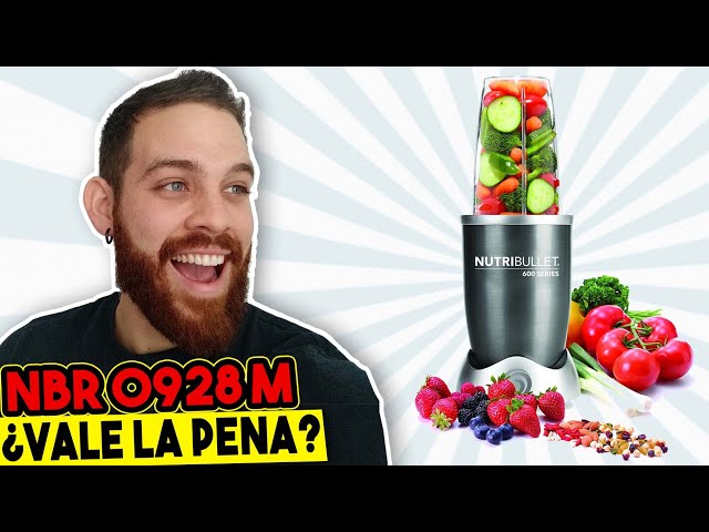 Vídeo relacionado con nutribullet Original 600, batidora personal, batidora multifuncional y licuadora, 600 W de potencia, NB603DG, Paquete Básico