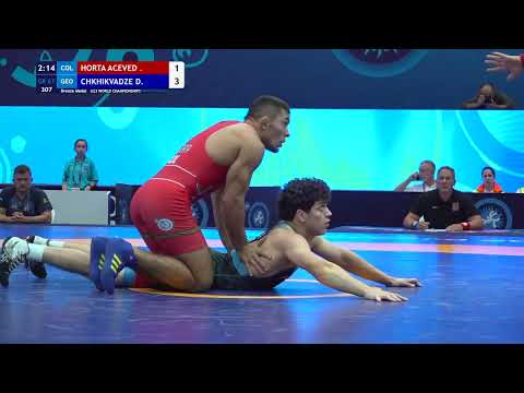 BRONZE GR - 67 kg: J. HORTA ACEVED (COL) v. D. CHKHIKVADZE (GEO)