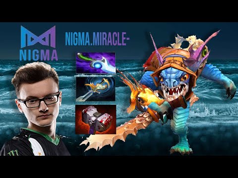 NIGMA.MIRACLE SLARK RAMPAGE - DOTA 2 PRO 7.24 GAMEPLAY