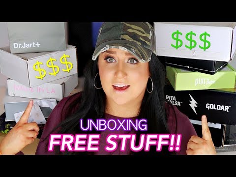 HUGE PR UNBOXING HAUL | FREE MAKEUP BEAUTY GURUS GET $$$ Video