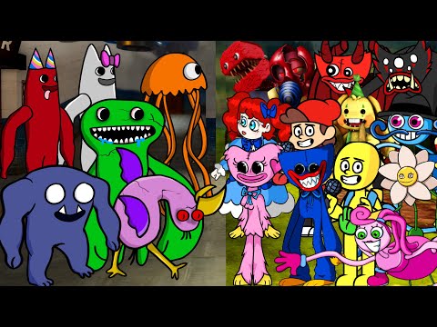 Rainbow Friends - Poppy Playtime 3 - Huggy Wuggy - Fnaf Security Breach