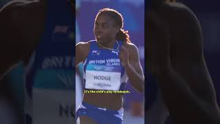 Adaejah Hodge achieved the women's 200m Commonwealth Games record with ease????