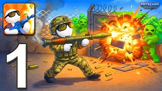 Defense Clash: Shooting Game - Gameplay Walkthrough Part 1 - Zombie Base Defense (iOS, Android)