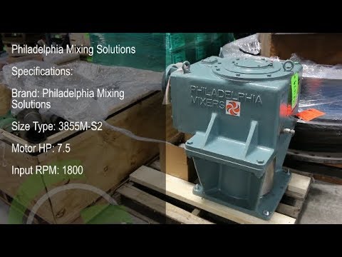 Green Industrial Quick Takes - PHILADELPHIA GEARBOX 3855M S2 7 5HP 25 6 TO 1 1800 TO 68 NEW SURPLUS
