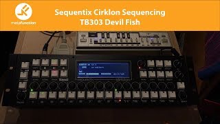 Video thumbnail for Sequentix Cirklon Sequencing Roland TB303 with Devil Fish Mod by Meta Function