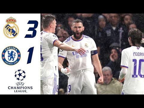 Real Madrid 3-1 Chelsea | Epic Comeback | Champions League Quarter Final 2022 | Benzema Hattrick