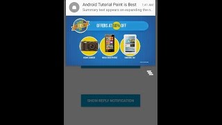 Android Notification Example with Progress bar, Big Picture and Direct Reply
