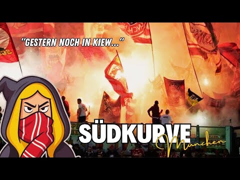 🔥Gestern noch in Kiew, Morgen schon in Wien ..  FC Bayern München Fangesang der Südkurve! ❤️⚽️
