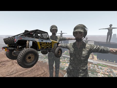 Zombie City - Zombie Army Captured City - Jumps Cars Beamng Drive | Foolish Driver