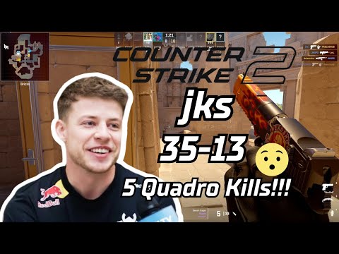 5 Quadro Kills! | jks (35-13) w/SPUNJ (Anubis) FACEIT Ranked EU | Jan 3, 2024 | CS2 POV/Utility