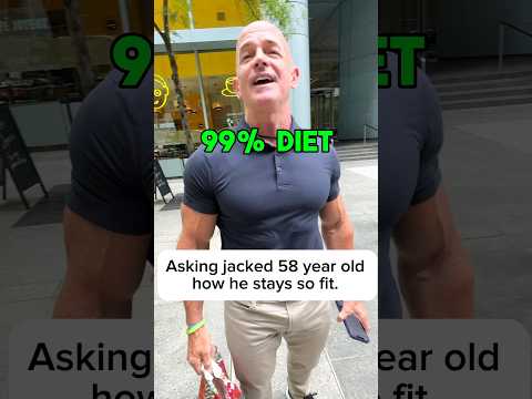 Asking jacked 58 year old how he stays so fit. #workout #nyc #bodybuilding #fitnessmotivation