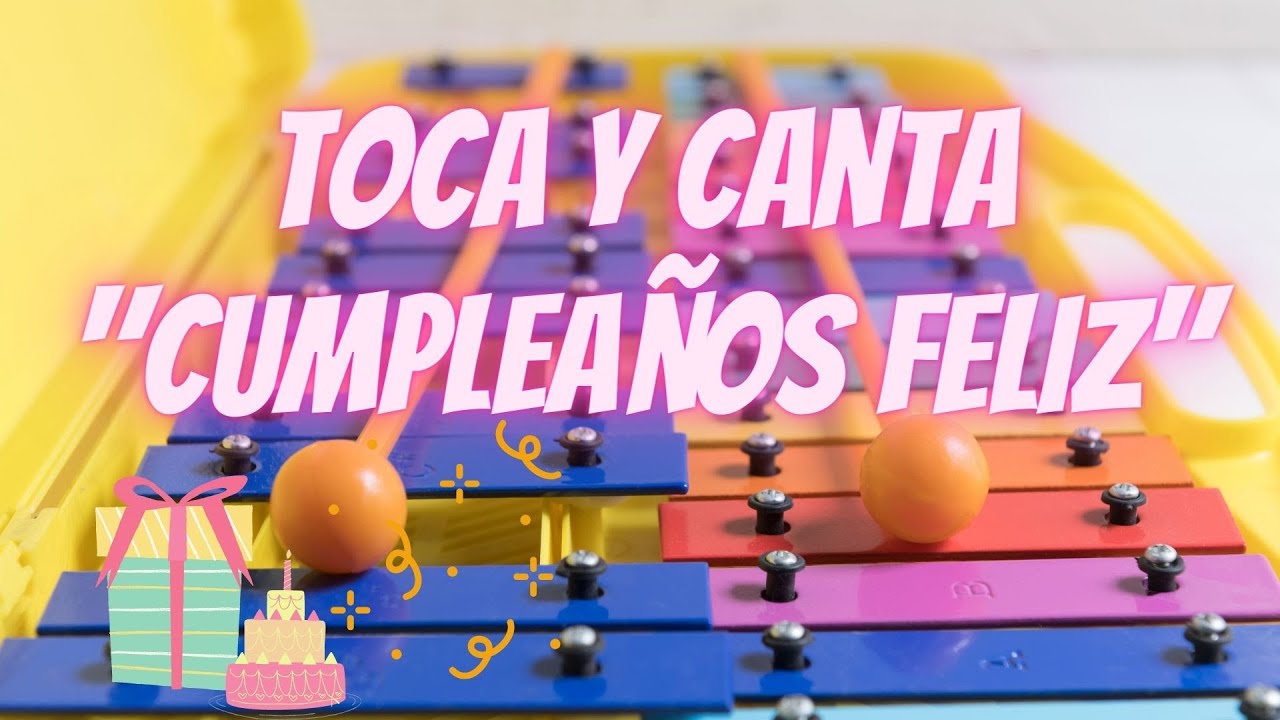 CUMPLEAÑOS FELIZ con NOTAS🎄 🔔 Xilófono Metalófono Carrillón HAPPY BIRTHDAY 🎂🎉