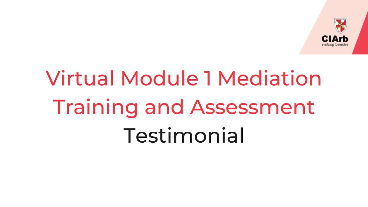 Virtual Module 1 Mediation Training & Assessment: Helen Hale, 2021 course student