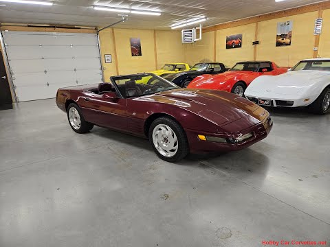 1993 Ruby Red Corvette Convertible For Sale Video
