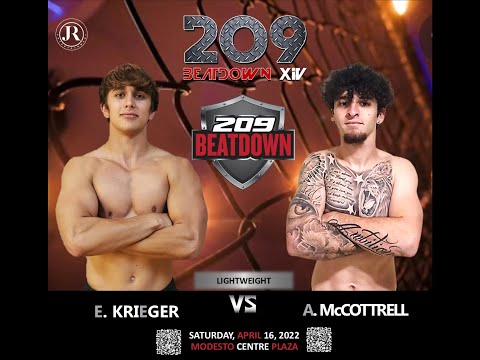 Anthony McCottrell vs Ethan Krieger - 209BEATDOWN XIV - APRIL 16, 2022