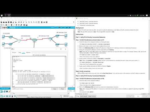 1.5.10 Packet Tracer   Verify Directly Connected Networks