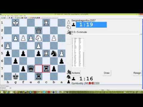 Blitz Chess Commentary: Computer - Gymbuddy