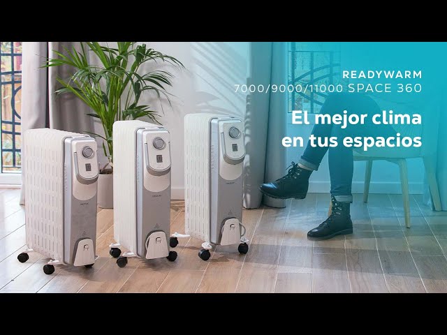 Cecotec ReadyWarm 7000 Space 360º Black Aquecedor a Óleo 7 Módulos 1500W video