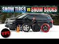 Snow Tires vs. Chains vs. Snow Socks: One of THESE Provides The Best Snow Traction!