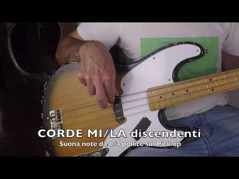 CORSO DI BASSO NEW - Base lezione 7 ex1 2 CORDE per esercitarsi