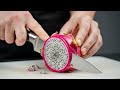 Dragon Fruit ASMR Satisfying Slow Motion Slice
