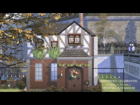 The Sims 4: Winterfest Celebration in (Small) Medieval Townhouse (ft. Braime from Game of Thrones)