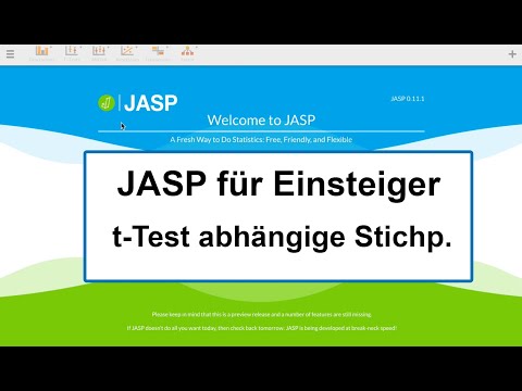 JASP für Einsteiger - 03 - t-Test für abhängige Stichproben