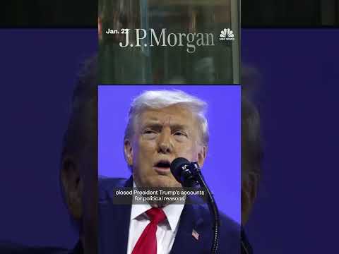 Trump sues JP Morgan Chase and CEO Jamie Dimon over alleged 'debanking'