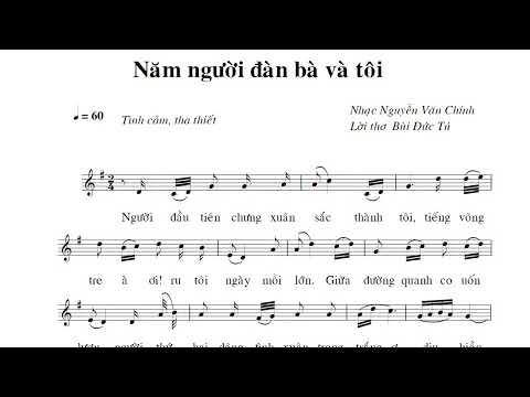 Năm người đàn bà và tôi Sheet - Kim Hương